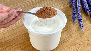 Mix yogurt and cocoa! You will be surprised! Quick no-bake recipe!