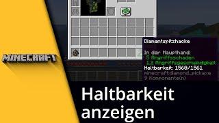 Minecraft Haltbarkeit anzeigen  Tutorial