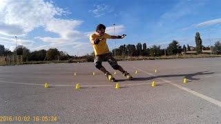 My Freestyle Skating ,Tricks and Slides- SEBA FR1 Yellow-Voznja Rolera(Trikovi)