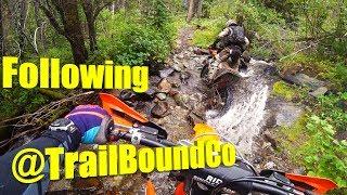 Riding The Gnar and Following TrailboundCo 2020 KTM 300 XC