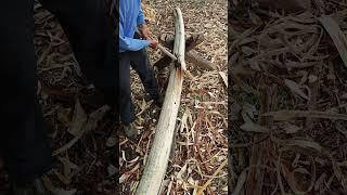 ‌Axe wood splitting techniques