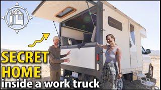 Hidden inside this BOX TRUCK is a beautiful tiny home