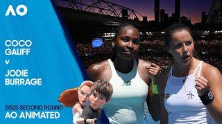 LIVE | Coco Gauff v Jodie Burrage | AO Animated | Australian Open 2025