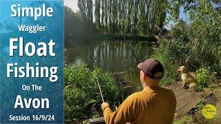 Simple Float Fishing - Enjoyable River Waggler Session + Close Encounters - 16/9/24 (Video 518)