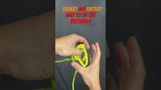 Easiest and Fastest way to tie the Alpine Butterfly #TheRopeGuide #rope #outdoors #knots #rescue