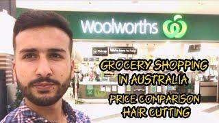 Grocery Shopping In Australia | $35 ki hair Cutting | Pakistani Student in Australia