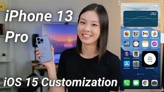 FIRST 6 THINGS TO DO ON NEW IPHONE 13 PRO | Setup + Customization on iOS 15 