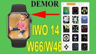 How to customize Watch face on IWO 14 W66 or W46 Smartwatch with your own photo Smart Watch Tutorial