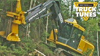 Feller Buncher for Children | Truck Tunes for Kids | Twenty Trucks Channel