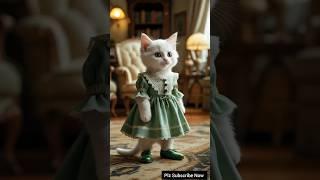 Cat  goes to market to buy mangoes  for her kitten / #cat #catlovers #cartoon #cuteanimals