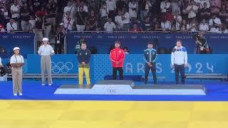 Состоялась церемония награждения Гусмана Кыргызбаева на Олимпиаде 2024
