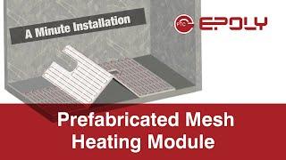 Electric Underfloor Heating - Prefabricated Mesh Floor Heating Module