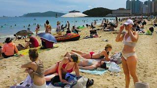 HAEUNDAE BEACH Opening Scenery 2023, Busan Korea, We support the hosting of the 2030 Busan Expo.