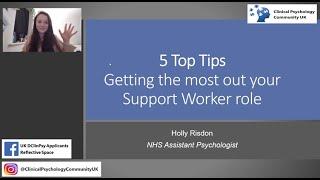 5 Top Tips: Getting the most out of your Support Worker role