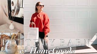 POTTERY BARN AND HOMEGOODS SHOP WITH ME | FALL DECOR | DECORATE WITH ME | TRADER JOES FALL DECOR