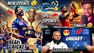 Real Cricket 24 Big Update  Cricket 19 Game on Android Finally WCC3 IPL 2025 New Update!!