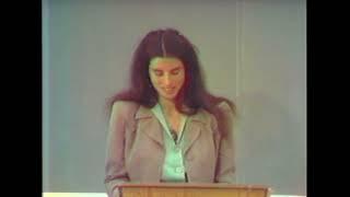 Summer Brenner, 1975, reading from her poetry at San Francisco State —The Poetry Center