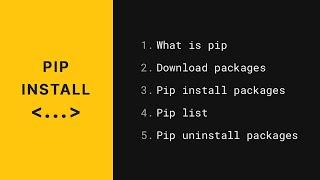 Use pip to install python packages and libraries in 2 MINUTES