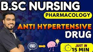 anti hypersensitive | B.Sc NURSING 3rd sem | pharmacology antihypertensive drugs | bsc nursing 2024