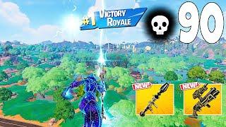 90 Elimination Solo Vs Squads "Zero Build" Gameplay Wins (NEW Fortnite Chapter 6 PC)