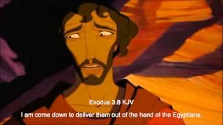 The Prince of Egypt (1998) - The Burning Bush Scene (Biblical subtitle)