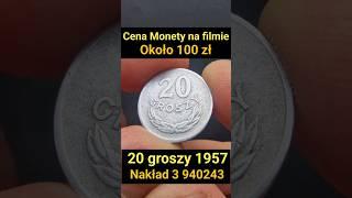 Najdrozsze i najrzadsze monety PRLu 20 groszy 1957 # short #numizmatyka