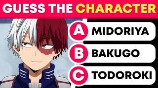 Can You Guess The My Hero Akademia Character Anime Quiz 