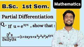 If u = e^xyz show that del cube u / del x del y del z = (1 + 3xyz + x^2 y^2 z^2 )e^xyz