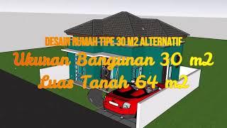 Rumah Type 30 m2 luas tanah 80 m2 alternatif