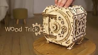 Механический конструктор 3D пазл Wood Trick Механический Сейф