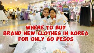 where to shop for cheapest clothes in korea/ 1USD clothes in Seoul