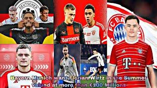 Bayern Munich want Florian Wirtz in the Summer valued at more than €100 Millions 