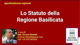 20 minuti di ... Lo Statuto della Regione Basilicata (Cod006rbas)