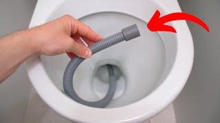  Plumbers hide it from us! I lowered the hose into the toilet and a miracle happened!