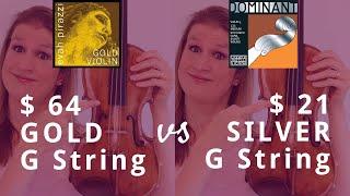 Silver vs Gold Violin G String: Can you hear the difference?