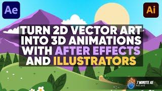 2D ART to 3D ANIMATION with After Effects and Illustrator | Tutorial