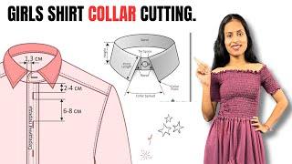 Shirt Collar cutting. #shirtcollar