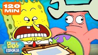 Bob Esponja | ¡120 MINUTOS de los momentos MÁS DIVERTIDOS en la historia de Bob Esponja! 