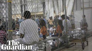 Children separated from parents cry at US detention centre – audio