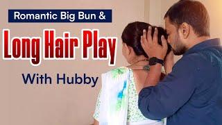 Nishu's Long Hair Play With Hubby 2 || Nisha Rapunzel Hair Play Story