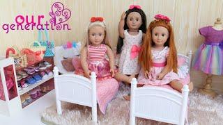 OUR GENERATION DOLL ROOM DECORATION FOR SLUMBER PARTY