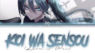 Ado – 恋は戦争 (Koi wa Sensou/Love is War) Lyrics [Color Coded_Kan_Rom_Eng]