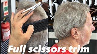 How to use scissors and come to cut the hair (tutorial)#tutorial #bestbarber #hairremoval #learning