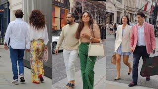 Wow, who I met on the street in London! Discover London Trends for Summer. Luxury shopping walk