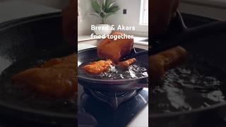 fried bread and akara.  #friedbread #akara #trendyshorts #viralshorts #bread #nigerianfood