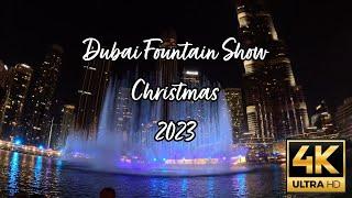 Dubai Fountain Show | This Christmas 2023 | Burj Khalifa | UAE 