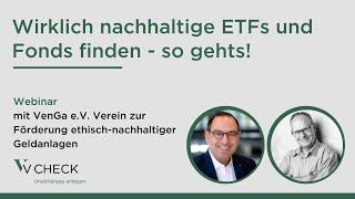 Wirklich nachhaltige ETFs und Fonds finden - so gehts! | Webinar