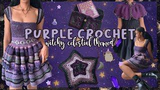  Purple Crochet |  Witchy Celestial Themed 