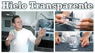 Como hacer HIELO TRANSPARENTE Para tus cocteles 