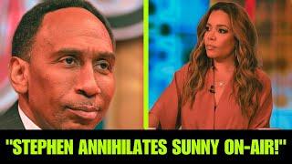 Sunny Hostin TRIGGERED when Stephen A Smith DESTROYS Her with FACTS